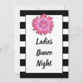 Bunco of Bunko Girls Night Out Dice Game Party Kaart (Voorkant)