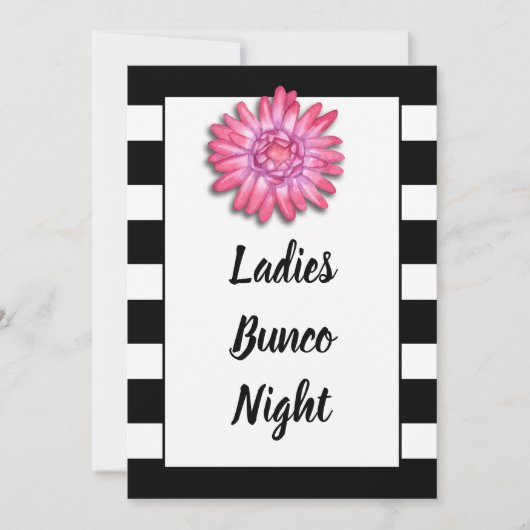 Bunco of Bunko Girls Night Out Dice Game Party Kaart (Voorkant)