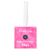 Bunco of Bunko Monogrammed Kerstdice Ornament (Voorkant)