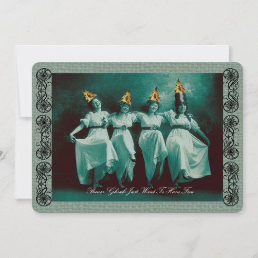 Bunco Oktober Halloween Uitnodiging (Voorkant)