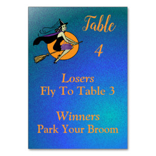 Bunco Oktober Witch Park Uw kamer 4 van tabel N Kaart
