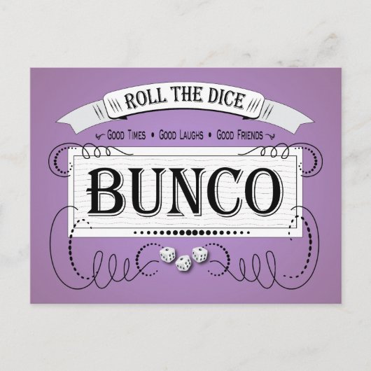  Bunco-ontwerp Briefkaart (Voorkant)