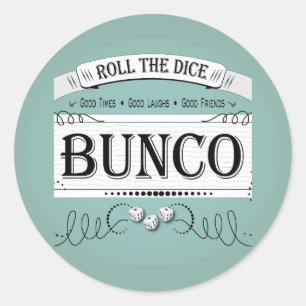 Bunco-ontwerp Ronde Sticker