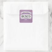  Bunco-ontwerp Vierkante Sticker (Tas)