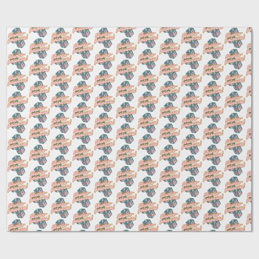 Bunco-palooza wrapping paper cadeaupapier (Vlak)