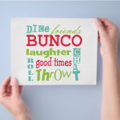 Bunco Paper Placemat Flyer (Hand)
