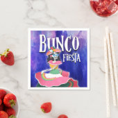 Bunco Party Fiesta Dag van het dode skelet Servet (Insitu)