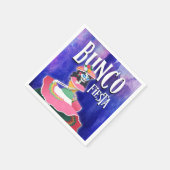 Bunco Party Fiesta Dag van het dode skelet Servet (Hoek)