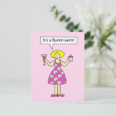 Bunco Party Invitation Dessin Lady (Debout devant)
