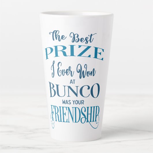Bunco Player Friend Latte Mok (Voorkant)
