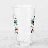 Bunco Player Friend Monogram Retro Dice Glas (Links)