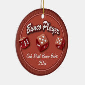 Bunco Player-groep Keramisch Ornament (Rechts)