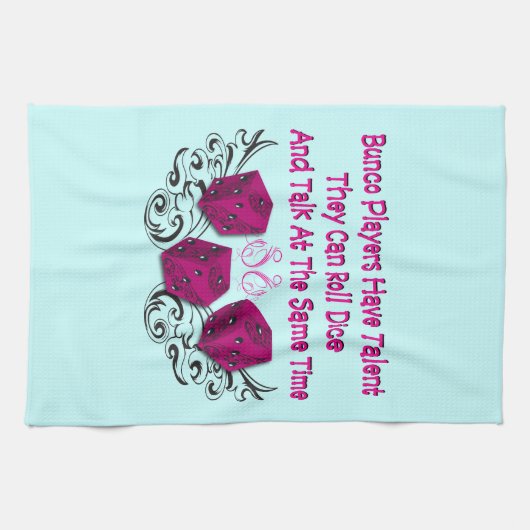 bunco player heeft talent theedoek (Horizontaal)