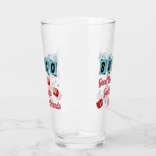 Bunco Player Retro Good Friends Glas (Links)