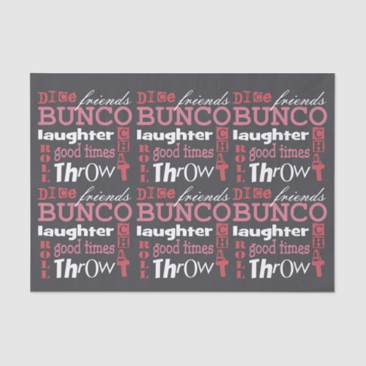 Bunco Prize Gift Tissue Tissuepapier (Voorkant)