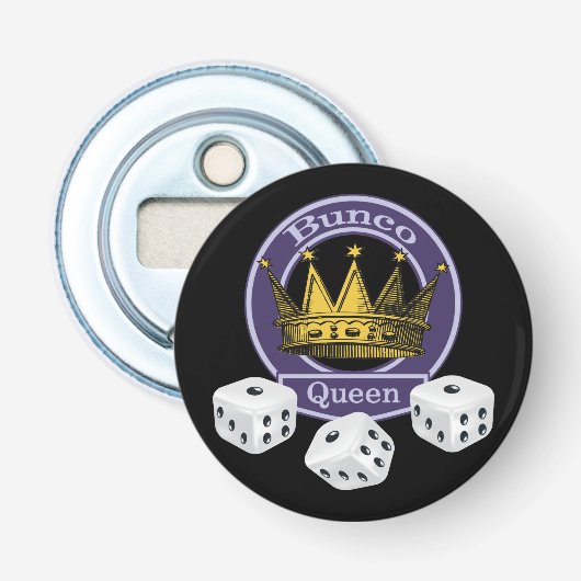 Bunco Queen Button Flesopener (Voorkant)
