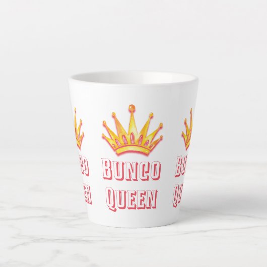 Bunco Queen Royal Crown Latte Mok (Voorkant)