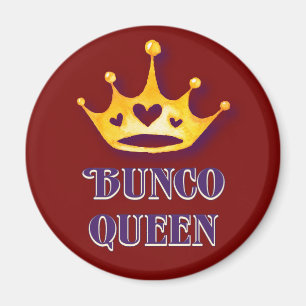 Bunco Queen Royal Crown Red Magneet