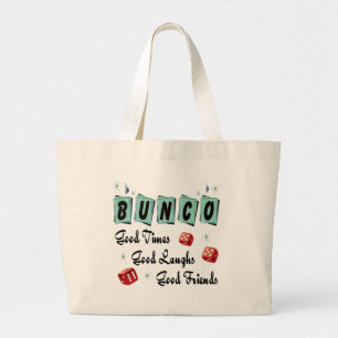 Bunco Retro Typografische Party Supply Grote Tote Bag