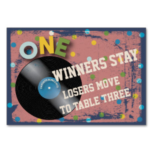 Bunco Rock en Roll Table Card #1 Kaart