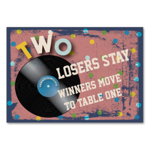 Bunco Rock en Roll Table Card #2 Kaart