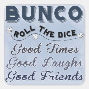 Bunco Roll The Dice Sticker