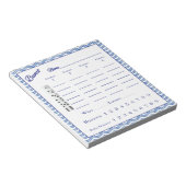 bunco score pad - Chevron patroon Notitieblok (Schuin)