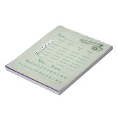 Bunco Score Pad March Saint Patricks Theme Notitieblok (Gedraaid)