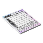 Bunco Score Pad Notitieblok (Schuin)
