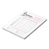 Bunco Score Sheet Pad Notitieblok (Gedraaid)