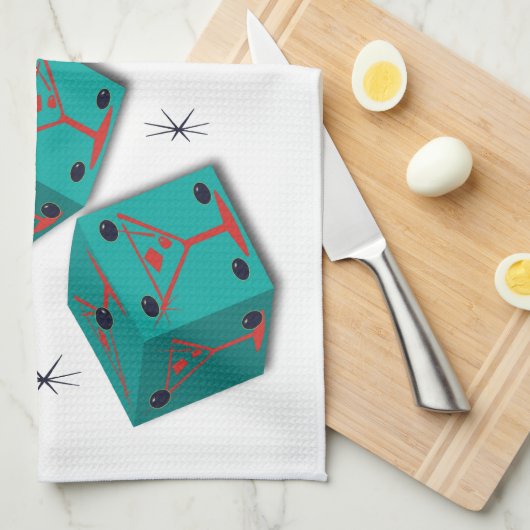 Bunco - Shake, Rattle & Roll Martini Towel Theedoek (Quarter Fold)