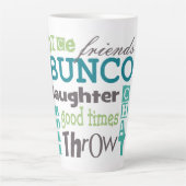 Bunco Speler Prijs Latte Mok (Voorkant)