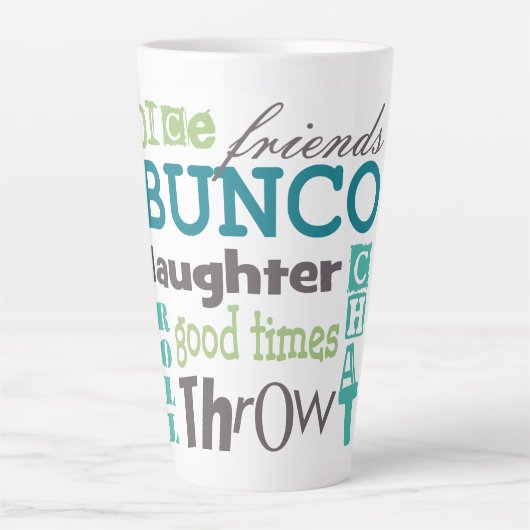 Bunco Speler Prijs Latte Mok (Voorkant)