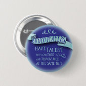 Bunco-spelers hebben talent - waterkleurstijl ronde button 5,7 cm (Voorkant /achterkant)