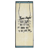 Bunco-spelers hebben Talent Wine Bag Wijn Cadeautas (Achterkant)