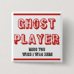 bunco-spookspeler vierkante button 5,1 cm