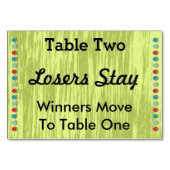 Bunco Stippen Tafelnummer Kaart #2 (Voorkant)