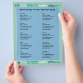 Bunco Subway Hosting Calendar Flyer (Hand)