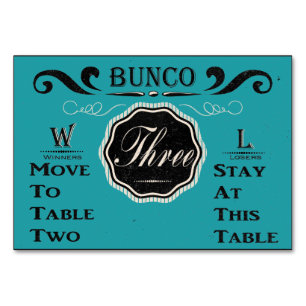 Bunco-tabelkaart - #3 Kaart