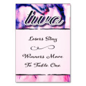 Bunco Table Card Waterverf Two Kaart (Achterkant)
