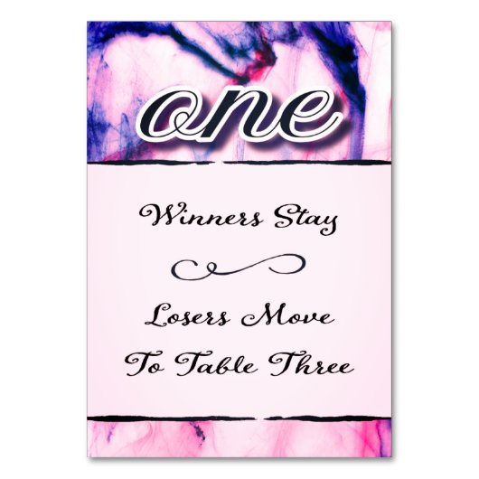 Bunco Table Kaart Waterverf One (Voorkant)