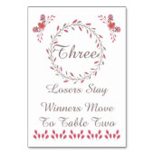 Bunco Tafel Kaart - Bloemen #3 (Achterkant)