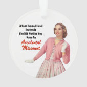 Bunco True Friend Funny kerstcadeau Ornament (achterkant)