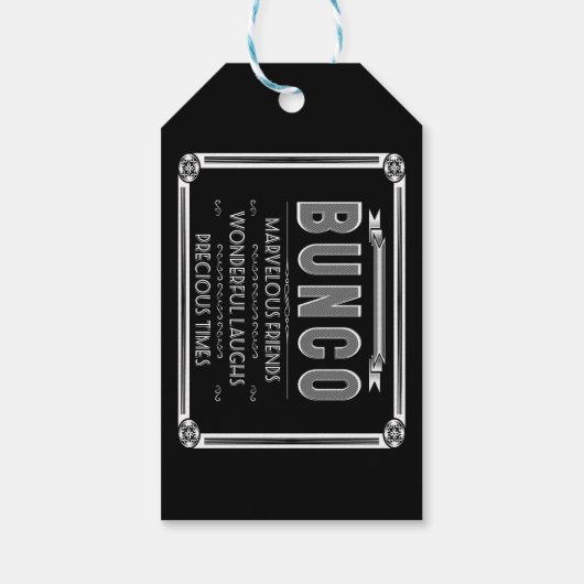 Bunco  Typografie Cadeaulabel (Achterkant)