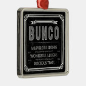 Bunco  Typografie Metalen Ornament (Rechts)