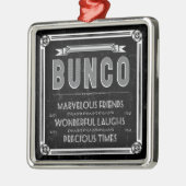 Bunco  Typografie Metalen Ornament (Links)
