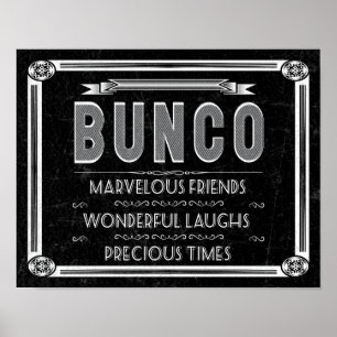 Bunco  Typografie Poster