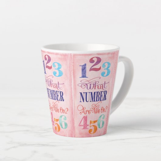 Bunco waar staan we op? latte mok (Rechterhoek)