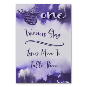 Bunco Wijndruiven  Waterverf Tabel 1 Kaart