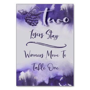 Bunco Wijndruiven  Waterverf Tabel 2 Kaart